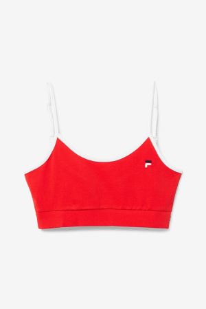 FILA Deeba Bra Top Shirts Red / White / Navy,Womens Clothing | CA.NGCLTK372